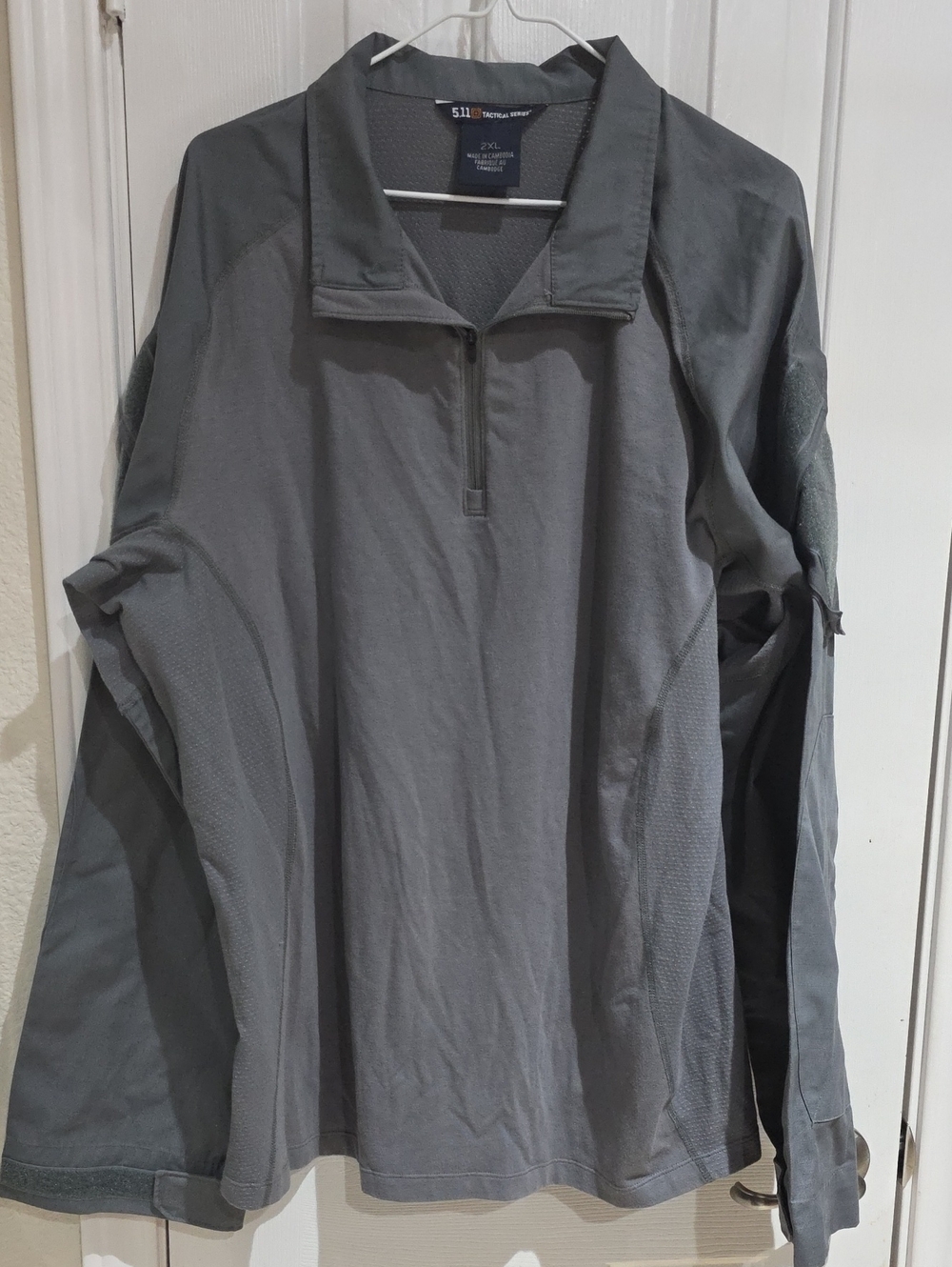 5.11 Tactical Men's Charcoal Half-Zip Tactical Pullover Size 2XL